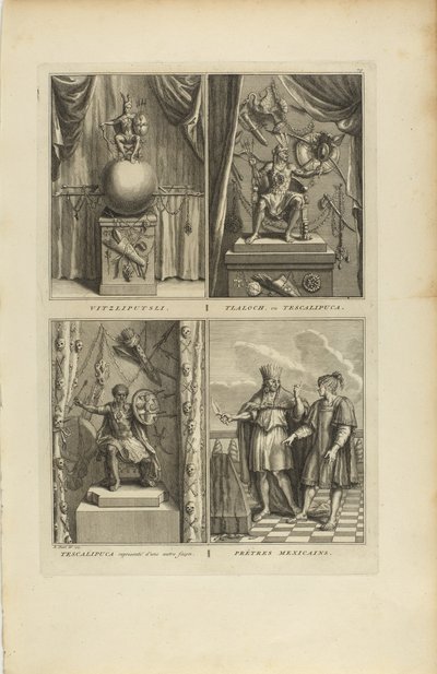 Vitzliputsli/Tlalock o Tescalipuca/Tescalinpuca/Preti messicani da Bernard Picart