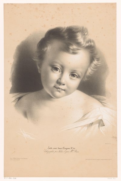 Ritratto di un bambino piccolo da Bernard Romain Julien