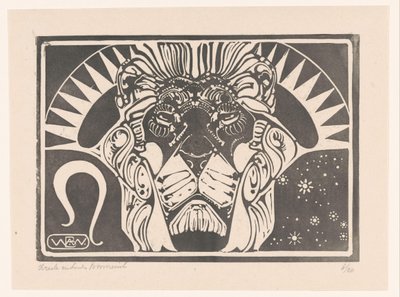 Testa di un leone da Bernard Willem Wierink (signed by artist)