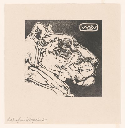 Testa di una leonessa da Bernard Willem Wierink (signed by artist)