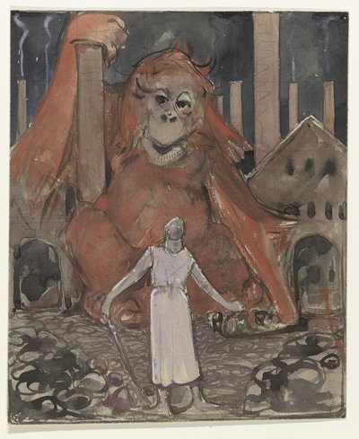 Cavaliere e scimmia gigante da Bernard Willem Wierink
