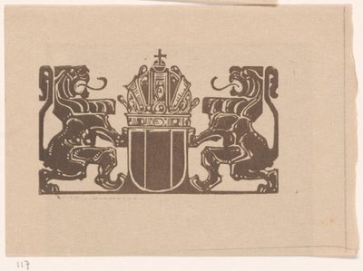 Stemma con due leoni da Bernard Willem Wierink