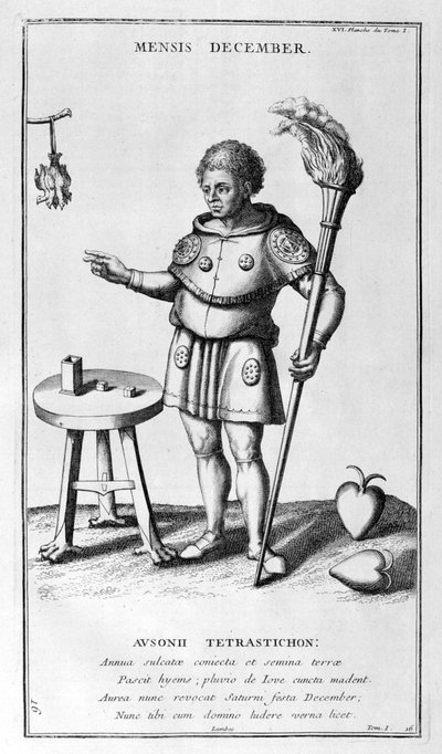 Una rappresentazione di dicembre, 1757 da Bernard de Montfaucon