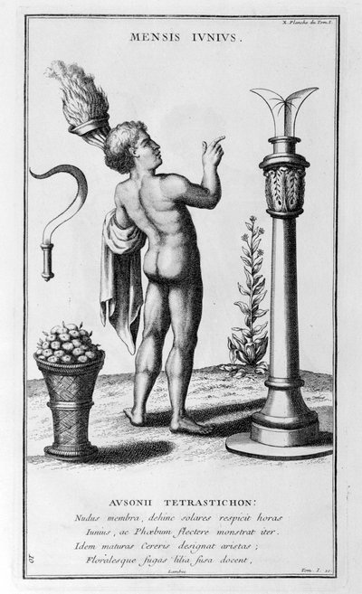 Una rappresentazione di giugno, 1757 da Bernard de Montfaucon