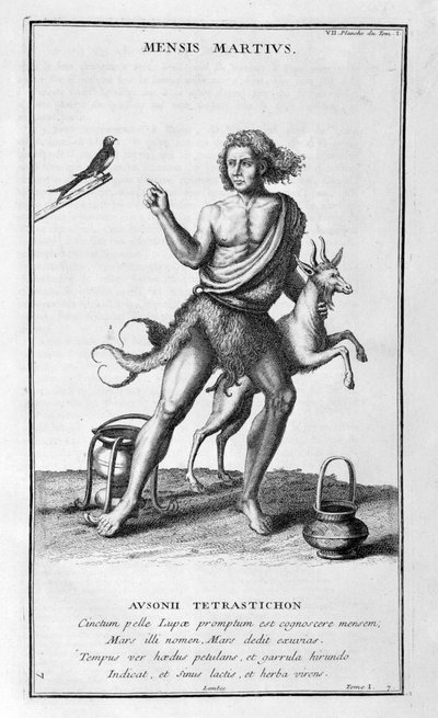 Una rappresentazione di marzo da Bernard de Montfaucon