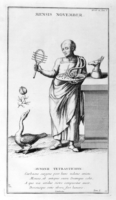 Una rappresentazione di novembre, 1757 da Bernard de Montfaucon