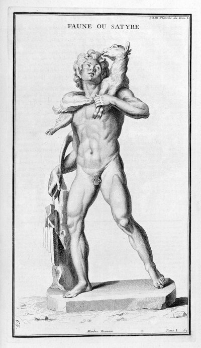 Fauno o Satiro, dopo una statua romana, 1757 da Bernard de Montfaucon