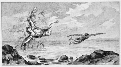 Icaro e Dedalo da Bernard de Montfaucon