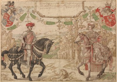 Conte Jan Johann IV di Nassau e sua moglie Maria, contessa di Loon e Heinsberg, ca 1530 da Bernard van Orley