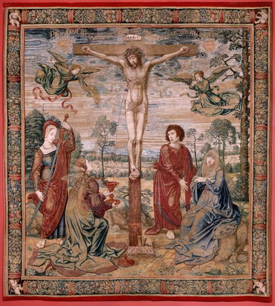 Arazzo Fiammingo. Serie Baldacchino di Carlo V. Cristo della Misericordia da Bernard van Orley