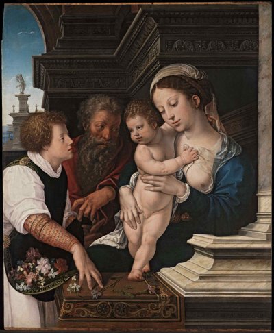 La Sacra Famiglia, ca 1521 da Bernard van Orley