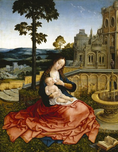 La Vergine e il Bambino presso una fontana da Bernard van Orley