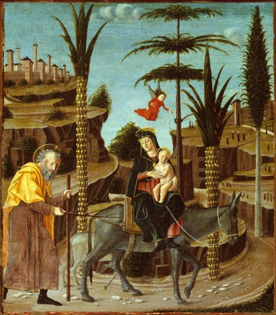 La fuga in Egitto, c. 1485 da Bernardino Butinone