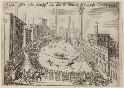 La Piazza, Siena da Bernardino Capitelli