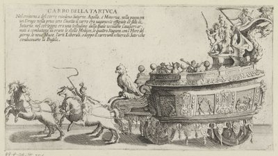 Carro trionfale del distretto senese Tartuca da Bernardino Capitelli