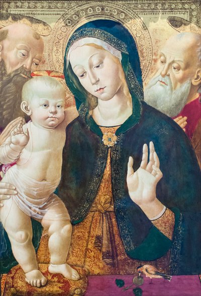 La Vergine e il Bambino con due santi da Bernardino Fungai
