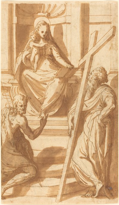 La Madonna col Bambino in trono con San Giovanni Battista e Sant