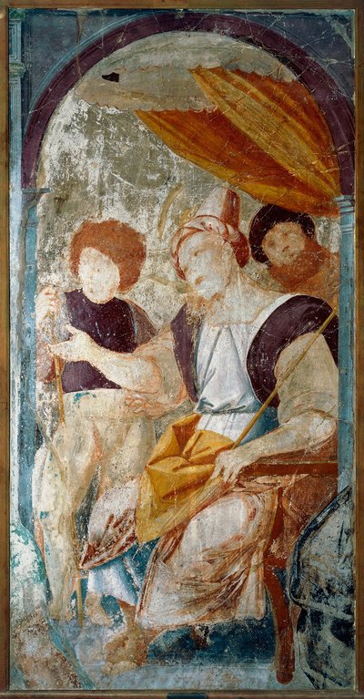 Italia, Varallo, frammento di dipinto della Flagellazione da Bernardino Lanino
