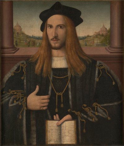 Ritratto di Alberto Pio, 1512 da Bernardino Loschi