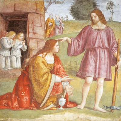 Italia, Milano, Chiesa di San Maurizio al Monastero Maggiore, Cristo risorto appare a Maria Maddalena da Bernardino Luini