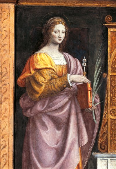 Italia, Milano, Chiesa di San Maurizio al Monastero Maggiore, Santa Lucia da Bernardino Luini