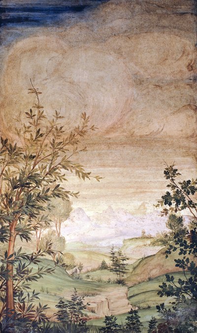 Italia, Milano, Chiesa di San Maurizio, Paesaggio da Bernardino Luini