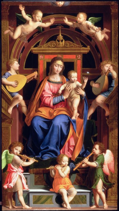 Madonna col Bambino in trono da Bernardino Luini