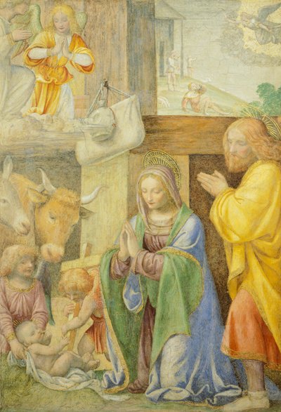 Natività e Annunciazione ai pastori da Bernardino Luini