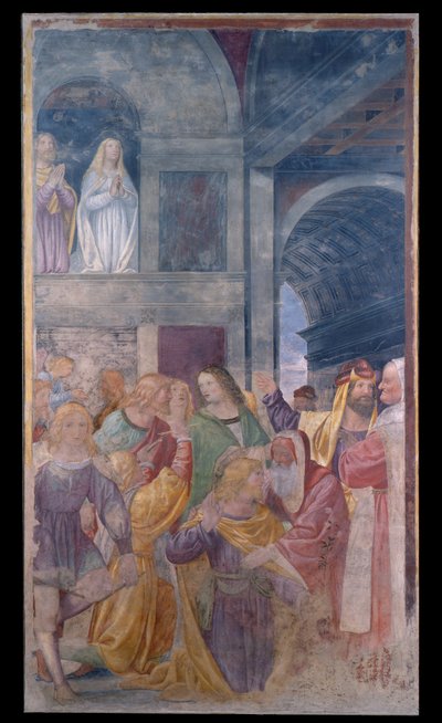 San Giuseppe è scelto come sposo della Vergine da Bernardino Luini