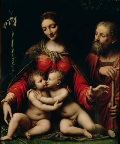 La Sacra Famiglia con il Bambino San Giovanni da Bernardino Luini