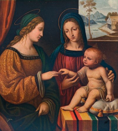 Il matrimonio mistico di Santa Caterina da Bernardino Luini