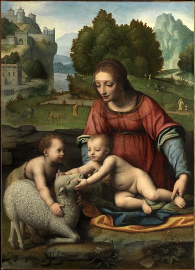La Vergine e il Bambino con il piccolo San Giovanni da Bernardino Luini