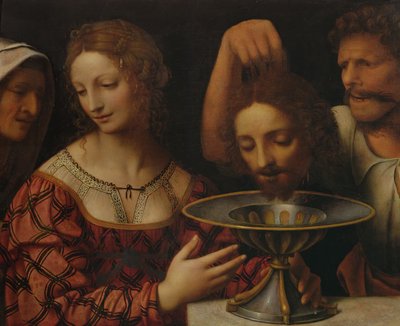 Il boia presenta a Erodiade la testa di Giovanni Battista, 1527 da Bernardino Luini