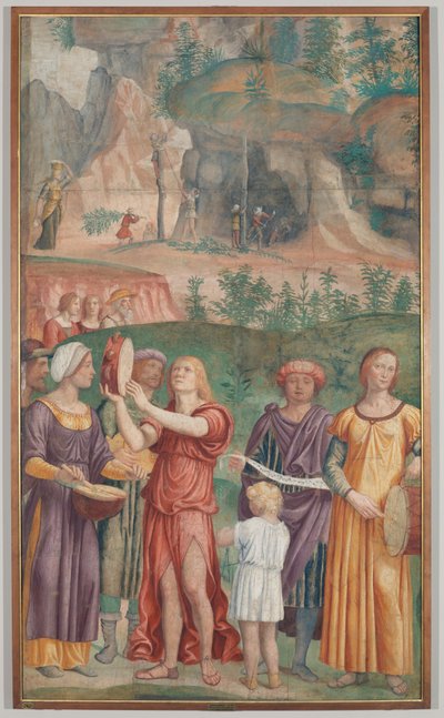 Il canto trionfale degli ebrei, c.1514 (dettaglio) da Bernardino Luini