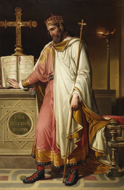 Chintila, re visigoto, 1855 da Bernardino Montañés Pérez