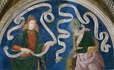 Il profeta Aggeo e la Sibilla Cumana da Bernardino di Betto (workshop of) Pinturicchio