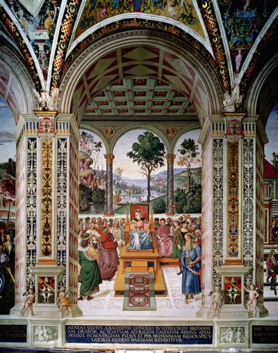 Enea Silvio Piccolomini (1405-64) pronuncia un