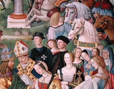 Enea Silvio Piccolomini (1405-64) presenta Eleonora d