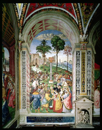 Enea Silvio Piccolomini (1405-64) presenta Eleonora d