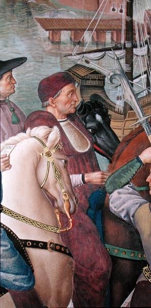 Cardinale Domenico Capranica (dettaglio) da Bernardino di Betto Pinturicchio