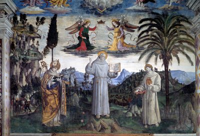 Gloria di Bernardino da Siena (dettaglio) da Bernardino di Betto Pinturicchio