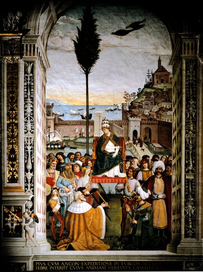 Vita di Papa Pio II (Enea Silvio Piccolomini) da Bernardino di Betto Pinturicchio