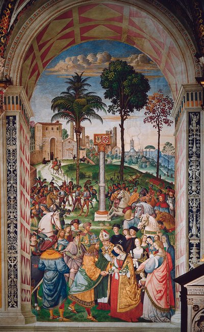 Vita di Papa Pio II (Enea Silvio Piccolomini) da Bernardino di Betto Pinturicchio