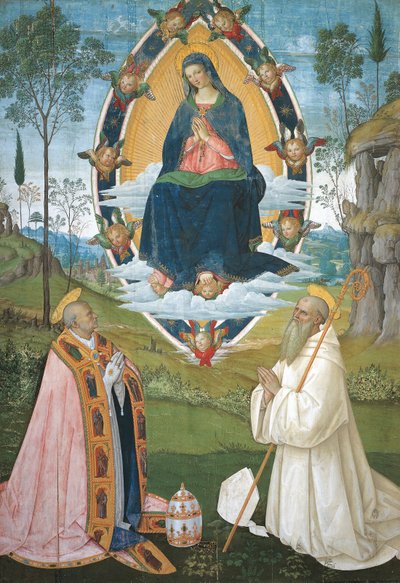 Madonna con Gregorio Magno e San Benedetto da Bernardino di Betto Pinturicchio
