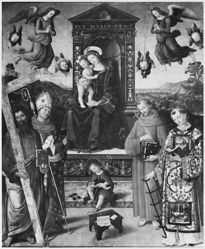 Sacra Conversazione da Bernardino di Betto Pinturicchio