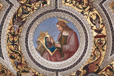 San Luca (dettaglio dei Quattro Evangelisti) (affresco) da Bernardino di Betto Pinturicchio