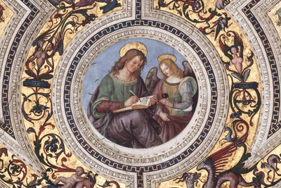 San Matteo, (dettaglio) dei Quattro Evangelisti (affresco) da Bernardino di Betto Pinturicchio