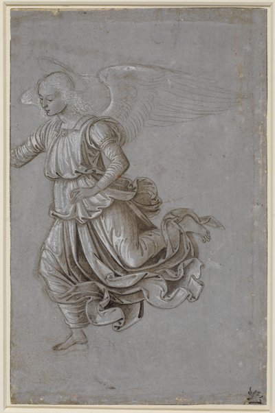 Studio di un angelo volante da Bernardino di Betto Pinturicchio