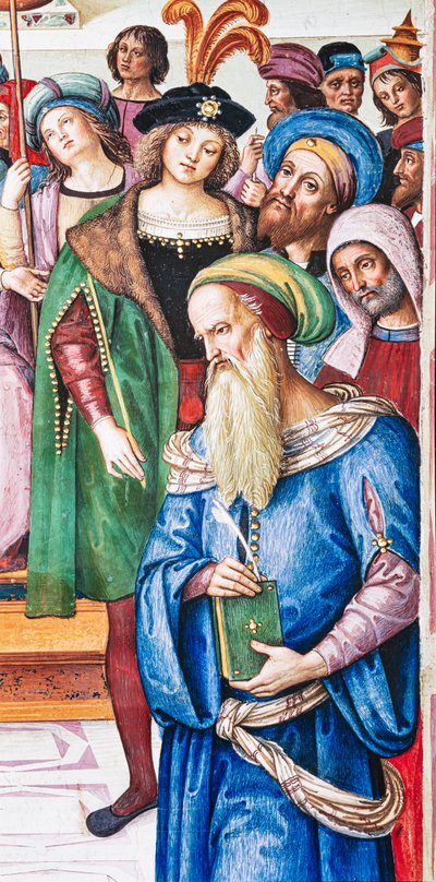 Biblioteca Piccolomini, parete nord-est: "Enea Silvio tiene un