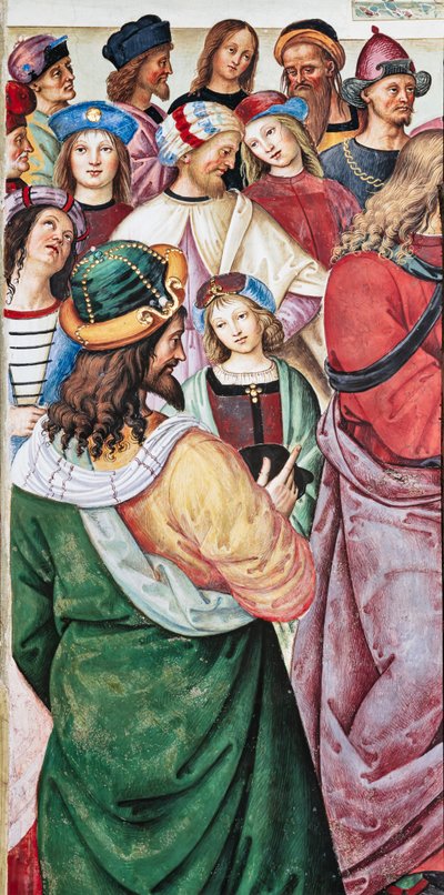 Biblioteca Piccolomini, parete nord-est: "Enea Silvio tiene un